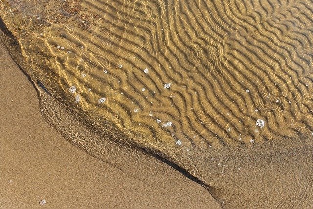 Beach Sand Sea Water Wave Waves 